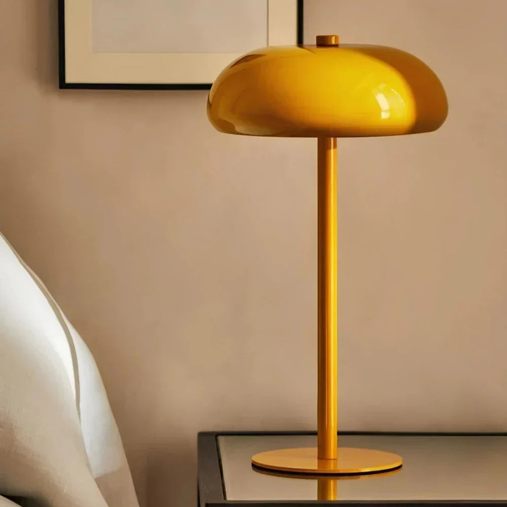 Retro Rounded Silhouette Touch Control Rechargeable Portable Table Lamp